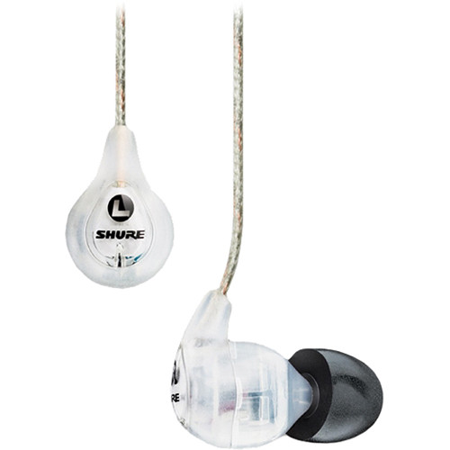 Shure SE115 Sound-Isolating In-Ear Stereo Earphones (Clear)