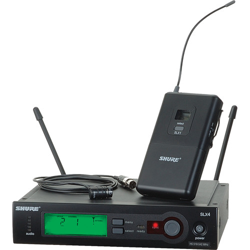 Shure SLX14/84 Wireless Supercardioid Lavalier Microphone System (H5: 518 to 542 MHz)