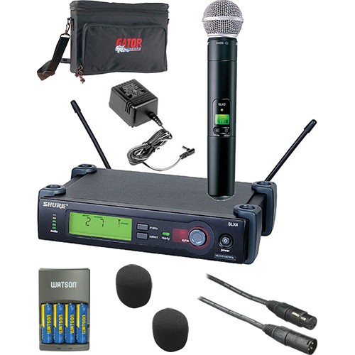 Shure SLX Series Basic Wireless Handheld Microphone Kit (L4: 638 - 662 MHz)