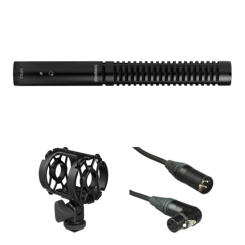 Shure VP82 Short Shotgun Microphone Kit with Shockmount and XLR Cable