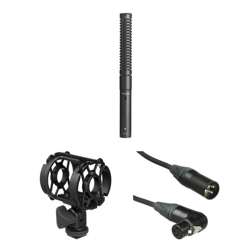 Shure VP89S Short Shotgun Microphone Kit with Shockmount and XLR Cable