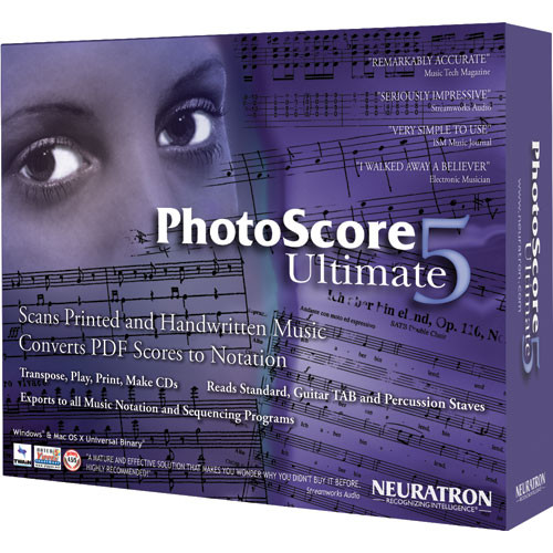 Sibelius PhotoScore Ultimate 5 - Advanced Music Scanning Software