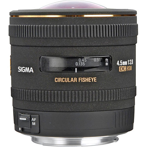 Sigma 4.5mm f/2.8 EX DC HSM Circular Fisheye Lens 486-110 B&H