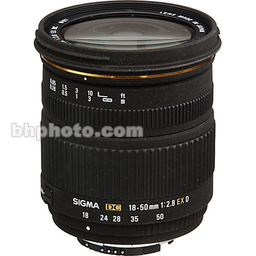 Sigma 18-50mm f/2.8 EX DC Lens for Nikon Digital AF-D 580306 B&H