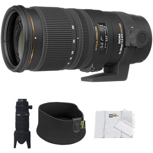 Sigma APO 70-200mm f/2.8 EX DG OS HSM Lens with LensCoat and Cloth Kit for Canon EF