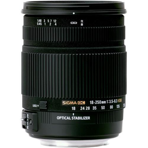 Sigma 18-250mm f/3.5-6.3 DC OS HSM Autofocus Zoom Lens For Sigma Cameras