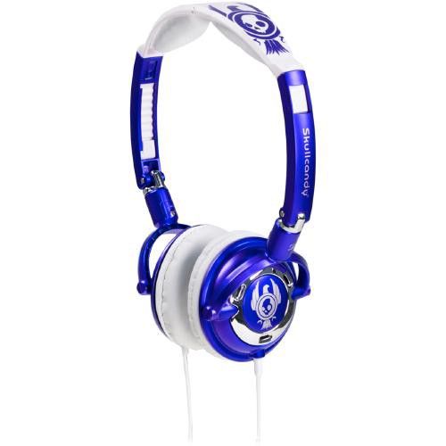 Skullcandy Lowrider DJ-Style Stereo Headphones (Purple/White)