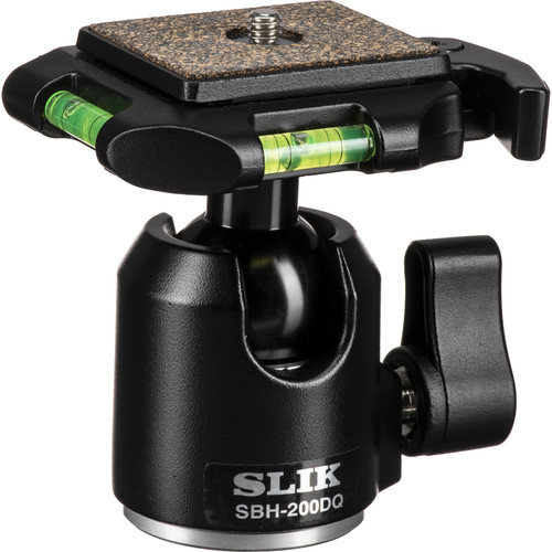 SLIK SBH-200DQ Ballhead with Quick Release - Supports 8.8 lbs (5kg) - Black