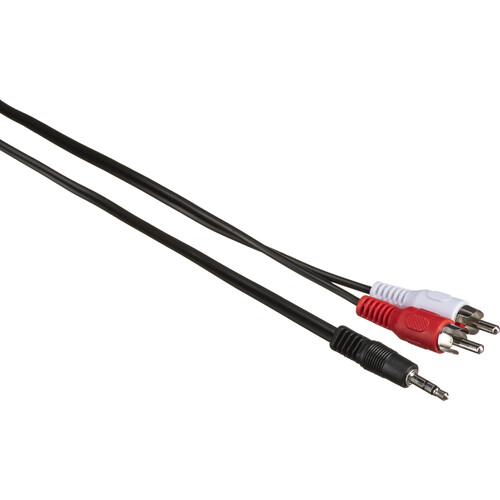 Smart-AVI 3.5mm TRS Male to Dual RCA Male Adapter Cable (6')