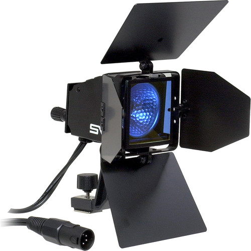 Smith-Victor SV840 AC/DC Quartz Halogen Video Light with Built-in Barndoors and Dichroic Filter (120V AC)