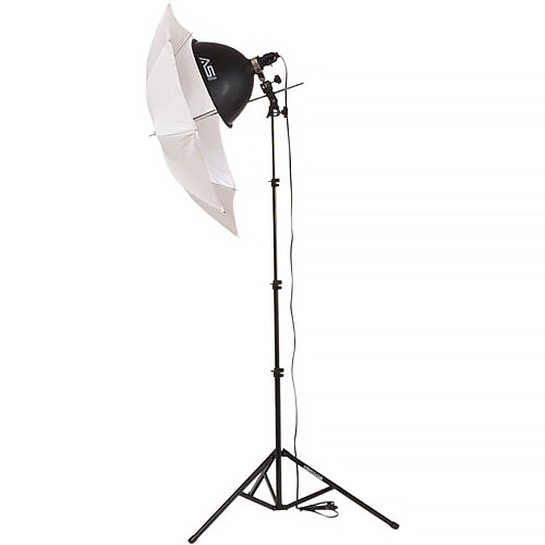 Smith-Victor KT400 1-Light 500-Watt Thrifty Add-On Kit w/ Umbrella (120 VAC)