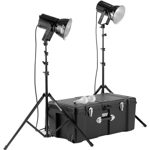 Smith-Victor K82 2-Light 500 Watt Ultra Cool Portable Kit 401460