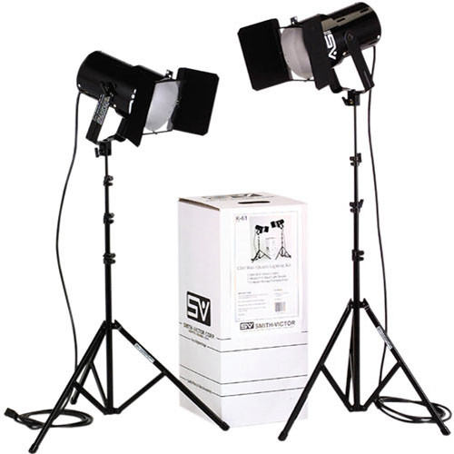 Smith-Victor K61 2-Light 1200 Watt Controlled Quartz Kit
