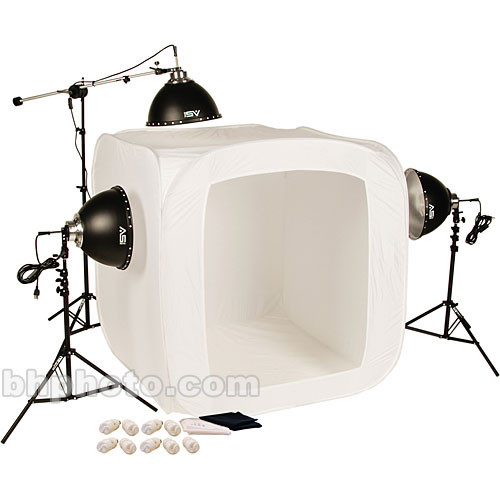 Smith-Victor FLB-4 1050 Watt 3-Light Fluorescent 48" Tent Kit (120 VAC)