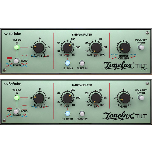 Softube Tonelux Tilt - One Knob EQ with Filter Section Plug-In (Native)