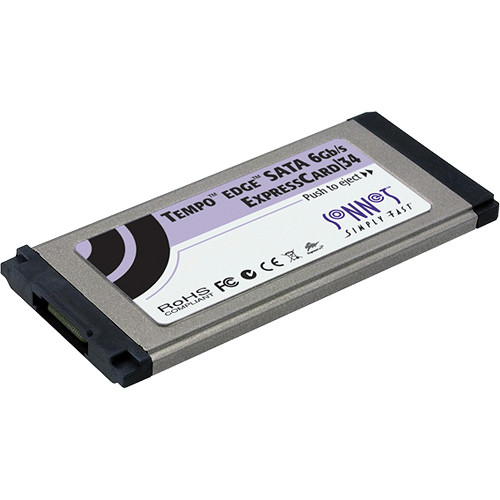 Sonnet 1-Port Tempo Edge SATA 6 Gbps ExpressCard/34 Adapter