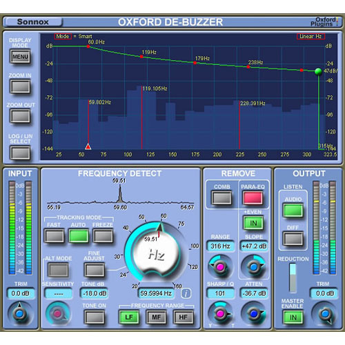 Sonnox Oxford DeBuzzer - Hum and Buzz Removal Plug-In (Native)