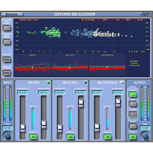 Sonnox Oxford DeClicker - Short Duration Noise Event Removal Plug-In (Native)