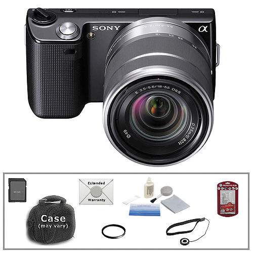 Sony Alpha NEX-5 Digital Camera w/18-55mm Lens & Basic Accessory Kit (Black)