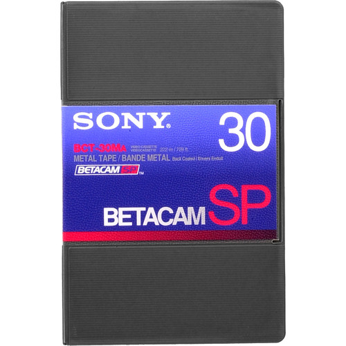 Sony BCT-30MA Betacam SP Cassette (Small) BCT30MA/3 B&H Photo