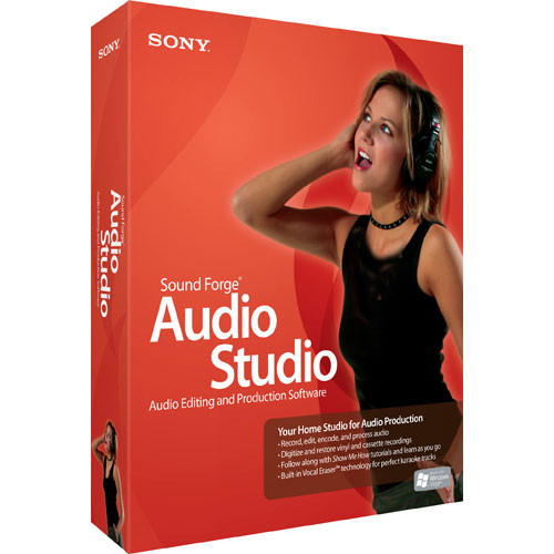 Sony Sound Forge Audio Studio 9 - Audio Editing and Production Software