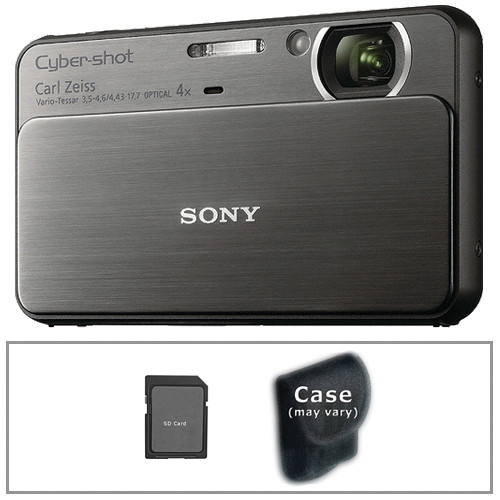 Sony Cyber-shot DSC-T99 Digital Camera with Basic Accessory Kit (Black)