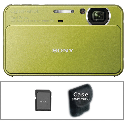 Sony Cyber-shot DSC-T99 Digital Camera with Basic Accessory Kit (Green)