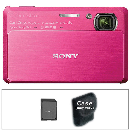 Sony Cyber-shot DSC-TX9 Digital Camera with Basic Accessory Kit (Red)