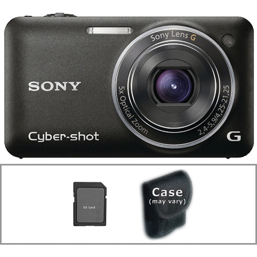 Sony Cyber-shot DSC-WX5 Digital Camera with Basic Accessory Kit (Black)