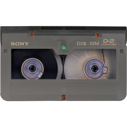 Sony D2S-32M Digital D2 Video Cassette, Small Shell