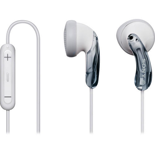 Sony DRE-10iP Stereo Earbuds with Inline Remote and Mic (Grey)