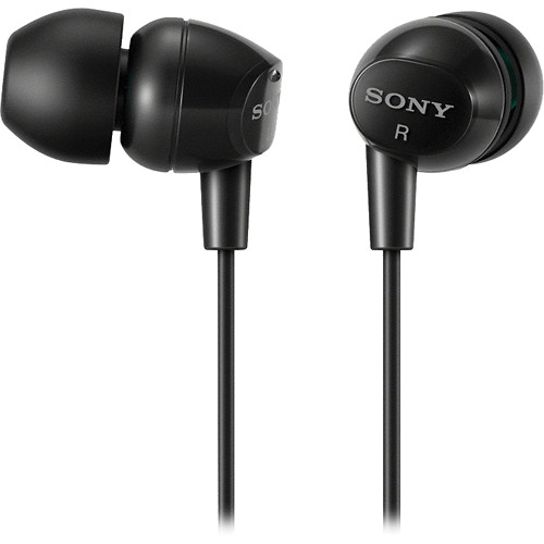 Sony DR-EX12iP In-Ear Stereo Headphones with Mic and Remote (Black)
