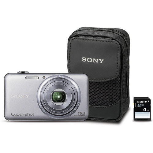 Sony Cyber-shot DSC-WX70 Digital Camera Bundle (Silver)