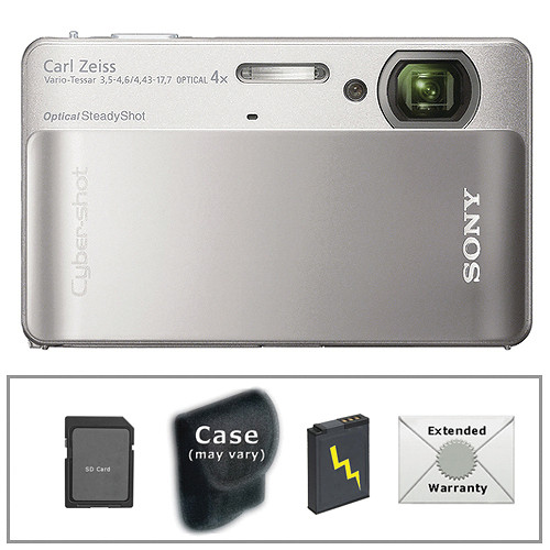 Sony DSC-TX5 Cyber-shot Digital Camera with Deluxe Accessory Kit (Silver)