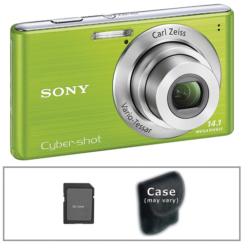 Sony Cyber-shot DSC-W530 Digital Camera with Basic Accessory Kit (Green)