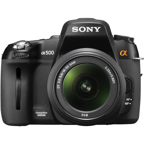sony α500 Sony Alpha A500 12.3MP Digital SLR Camera with AF 50mm F1.7 Lens