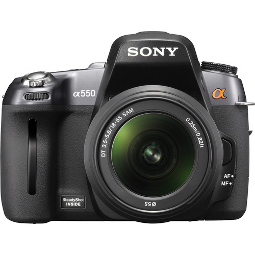 Sony DSLR-A550 14.2 MP Digital SLR Camera With 18-55mm f/3.5-5.6 DT AF Zoom Lens