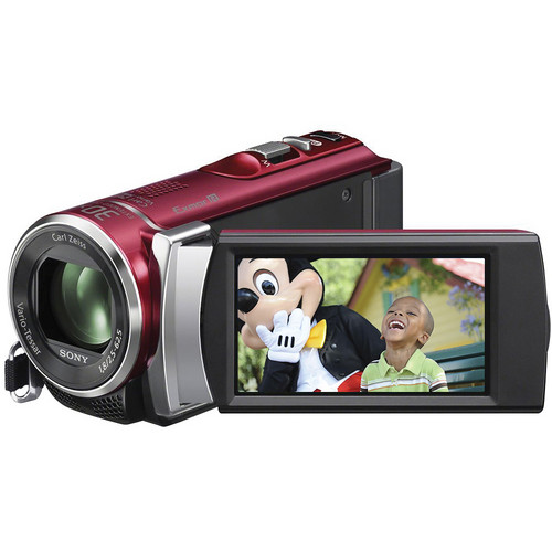 Sony PAL HDR-CX200 Handycam Video Camera (Red)