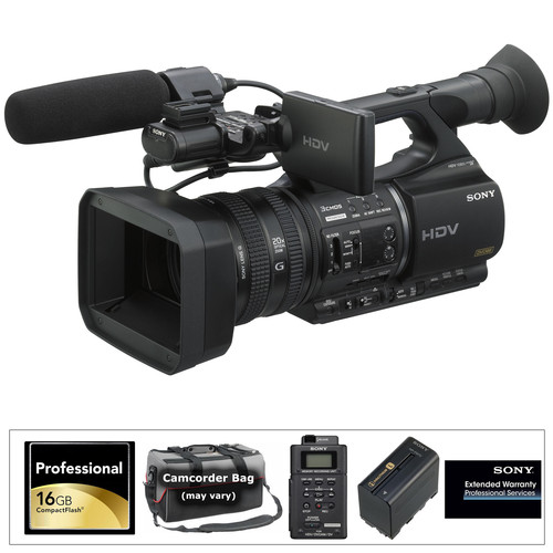Sony HVR-Z5U Professional HDV Camcorder Starter Kit B&H Photo