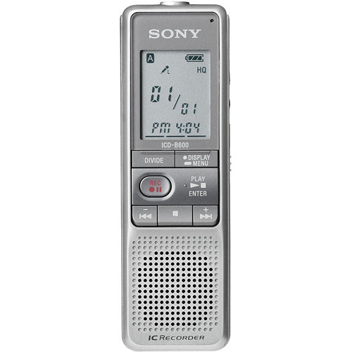 Sony ICD-B600   Digital Voice Recorder 512MB