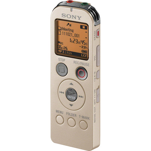 Sony ICD-UX523 Digital Flash Voice Recorder (Gold) ICDUX523/G