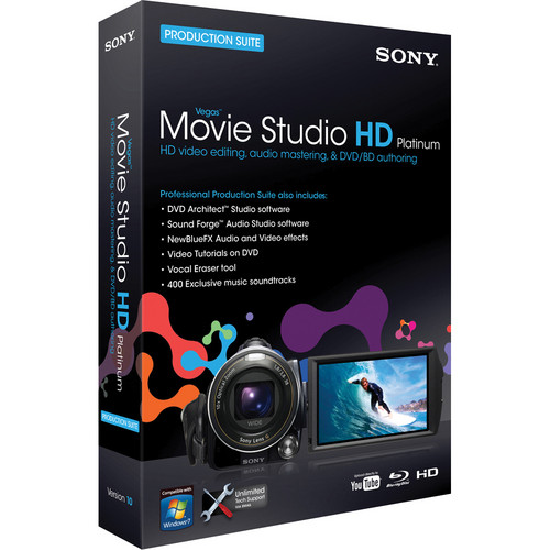 Sony Vegas Movie Studio HD Platinum Production Suite V.10 (1-User)