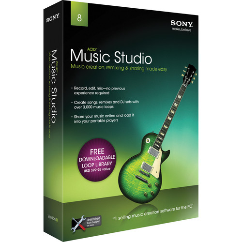 Sony ACID Music Studio 8 - Complete Home Recording Software (Educational Discount)