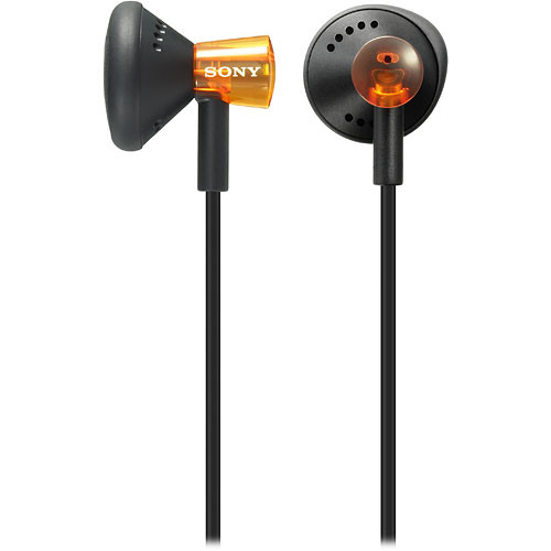 Sony MDR-E11LP Lightweight Stereo Earbuds (Orange)