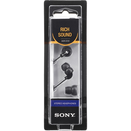 Sony MDR-EX32LP In-Ear Stereo Headphones (Black) MDREX32LP/BLK