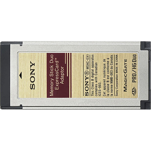 Sony MSAC-EX1 Memory Stick Duo ExpressCard Adaptor