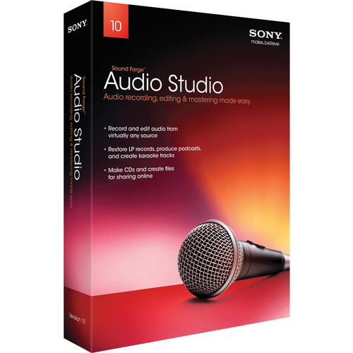 Sony Sound Forge Audio Studio 10 - Audio Editing and Mastering Software