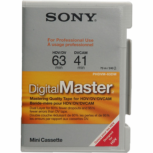 Sony DigitalMaster Mini (63 min HDV, 41 min DVCAM)