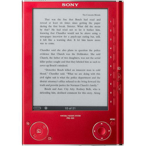 Sony PRS-505 Reader Digital Book (Red) PRS505RC B&H Photo Video