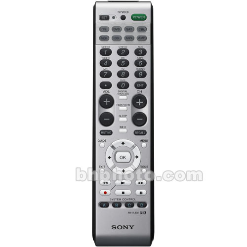 Sony RM-VL600 Universal Remote Control RMVL600 B&H Photo Video